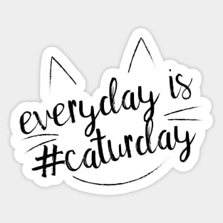 Everyday is #Caturday Sticker